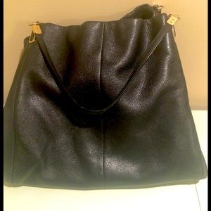 Large Black Coach Tote - EXTRA STORAGE